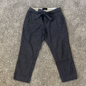 Banana Republic Factory Navy Striped Cropped Pants